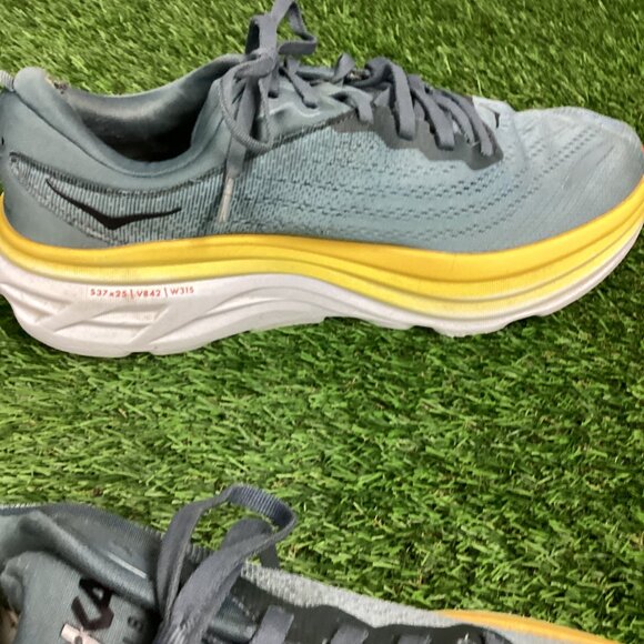 Hoka One One Blue Athletic Sneaker Shoe 9.5D - Picture 8 of 13
